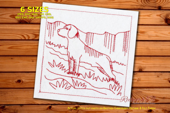 A Beagle Embroidery Design Perfect for Personalized Gifts