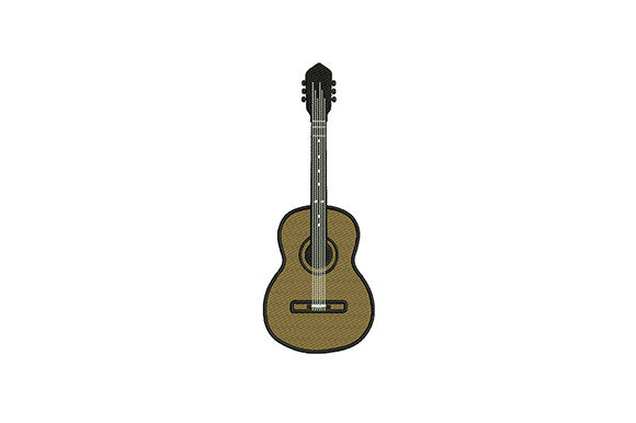 A Practical Review of the Acoustic Guitar Embroidery Design