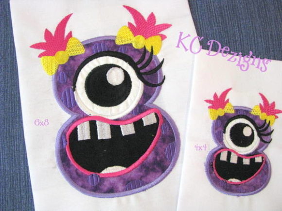 A Professional Review of the Silly Monster Number 8 Applique Design