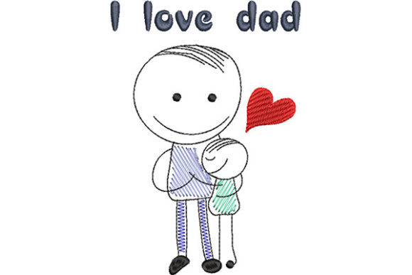 A Review of the Family Hug Dad and Child Embroidery Design