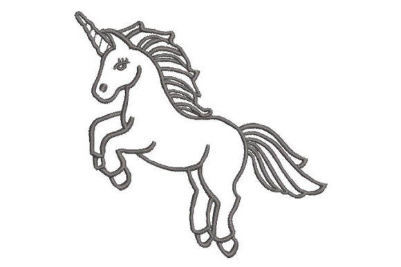 An Embroidery Designer's Review of Pony Unicorn Outline