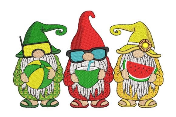 Beach Gnomes Embroidery: A Designer's Review for Your Gift Shop