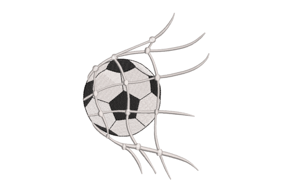 Castle Net Football Embroidery for Business Merchandise