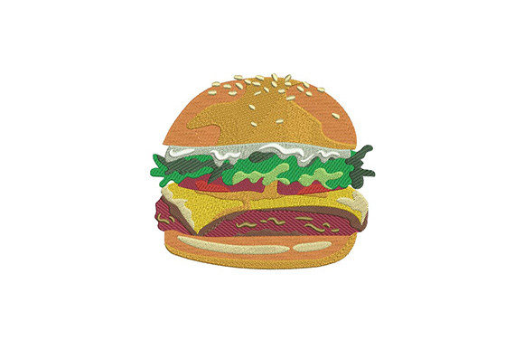 Embroidery Designer Review: The Cheese Burger Design
