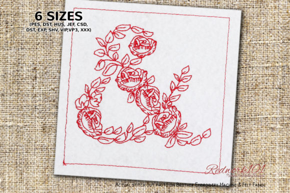 Floral Ampersand Embroidery Design Review