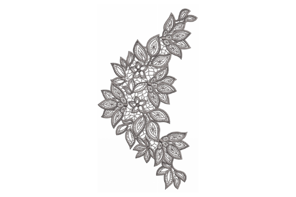 Floral Lace Embroidery for Professional Branding