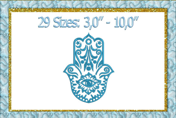 Hamsa Embroidery Design for Boutique Apparel & Sweatshirts
