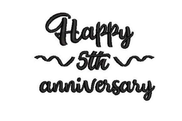 Happy 5th Anniversary Embroidery Design: A Designer's Honest Review