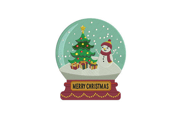 Snowman and Tree Globe: A Festive Embroidery Review
