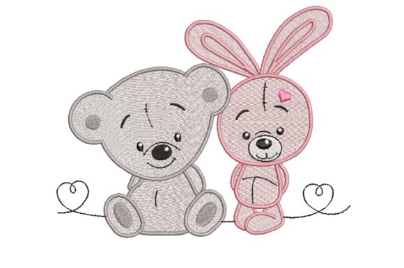 Teddy Bear and Bunny Embroidery Design Review